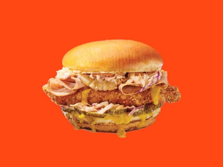sweet and spicy chicken sando sandwich