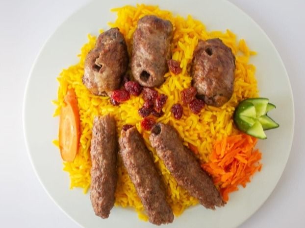 3 Tarb pieces with 3 kofta pieces