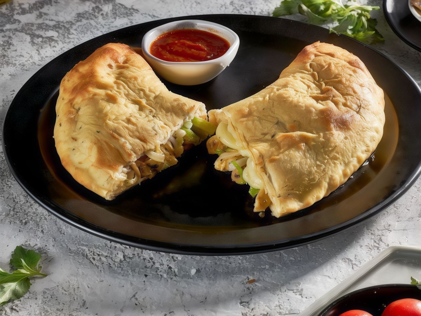 Chicken Philly Calzone