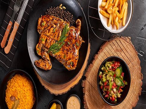 Whole Charcoal Grilled Chicken