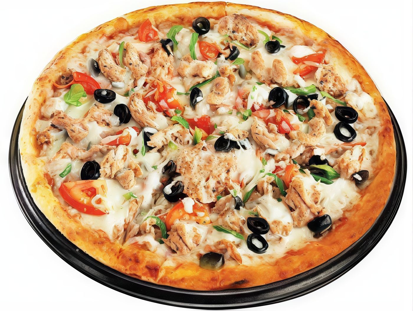 Mix Chicken Crispy With Strips And Nuggets Pizza