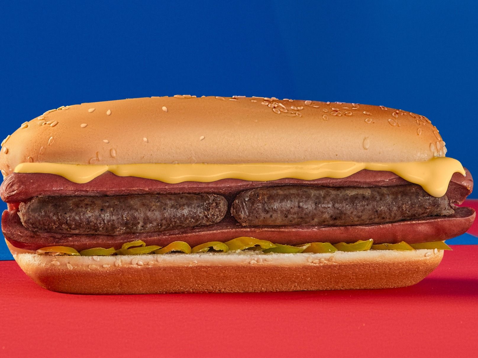 Miami Style Hot Dog Sandwich
