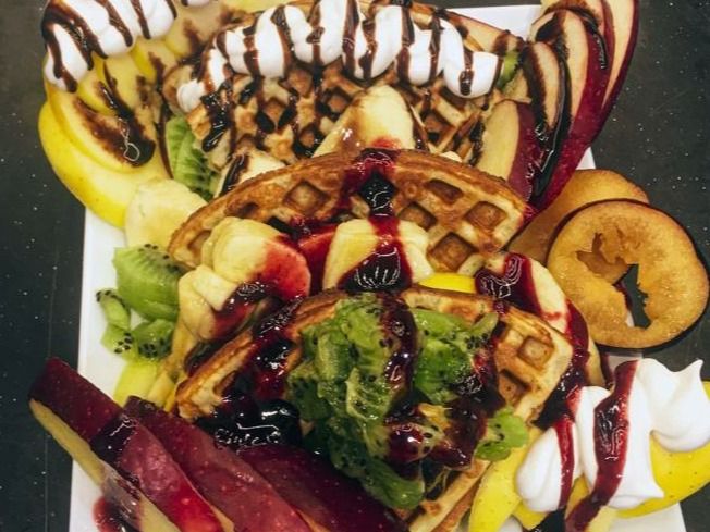 Fruit Salad Waffle