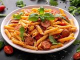 Hot dog pasta