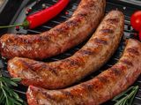 Grilled sausage meal