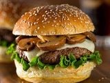 Cheesy Mushroom Burger