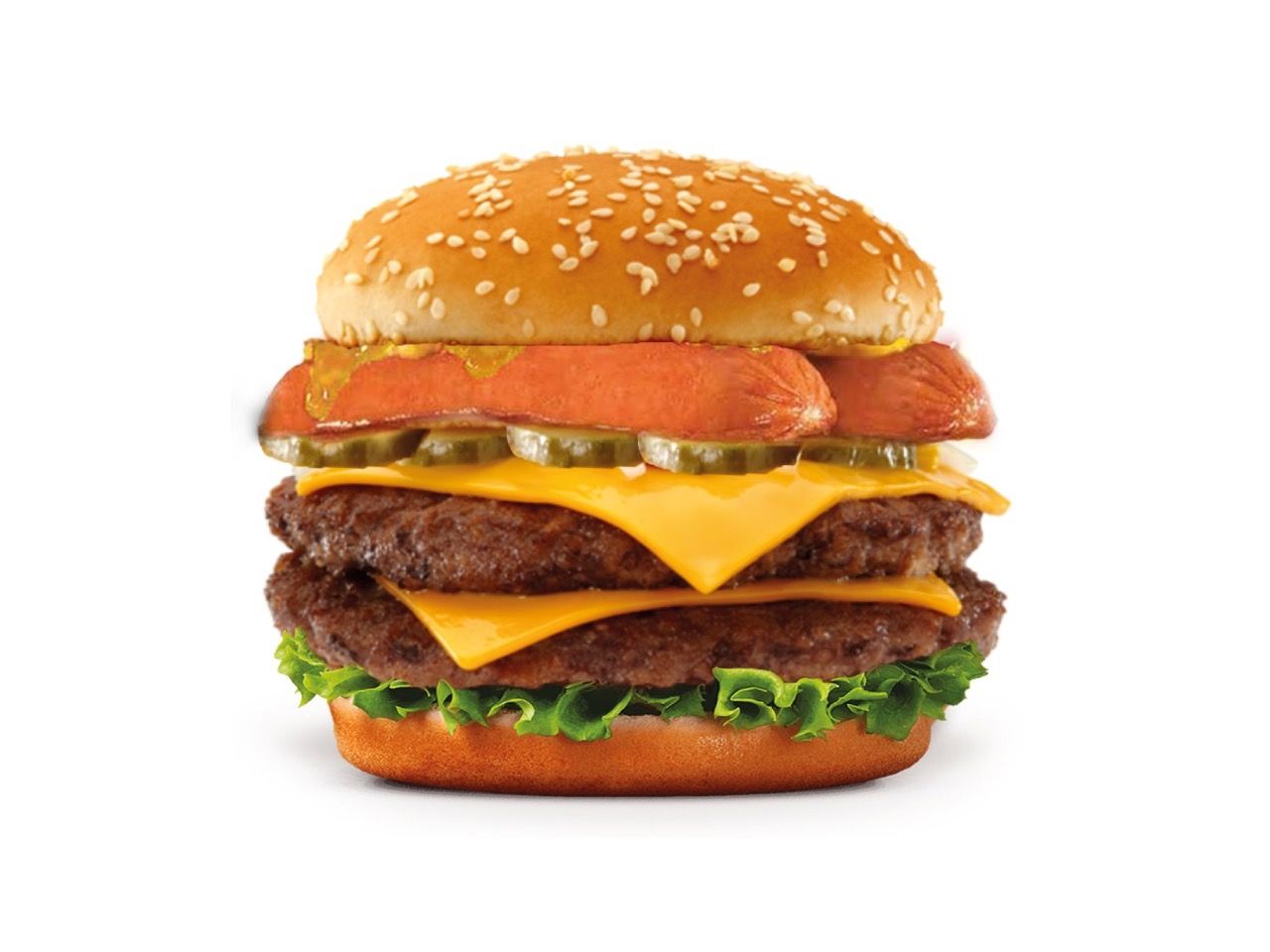 secret mega beef burger