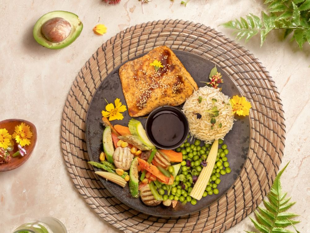 Grilled salmon