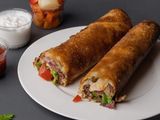 Pastrami pizza roll