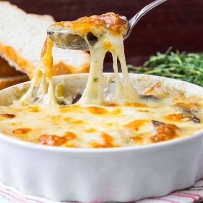 Cheesy Pan Meatballs