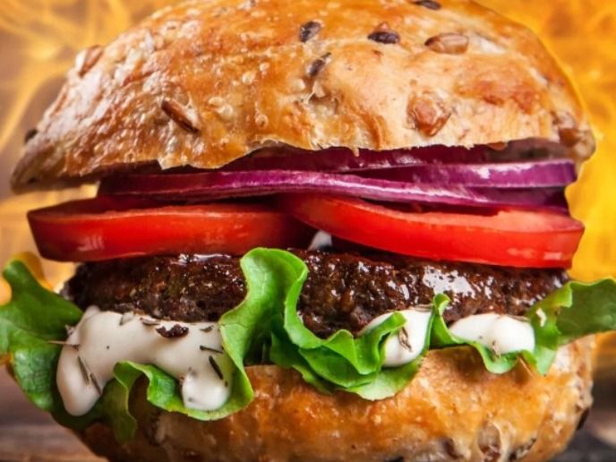jumbo meat amburger
