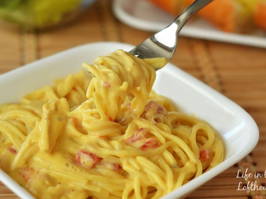 Cheesy Pasta Beef Bacon