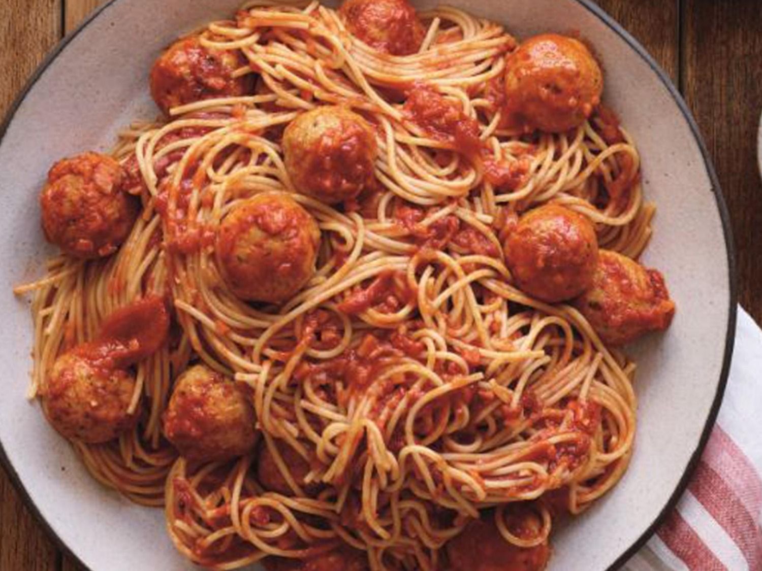 Tomato Pasta with Meatballs