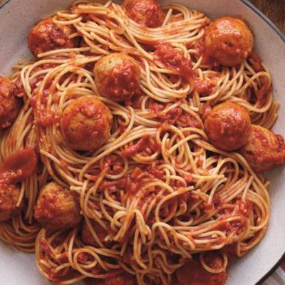 Tomato Pasta with Meatballs