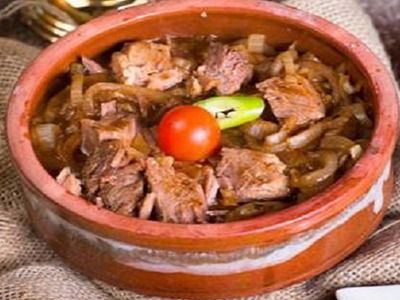 Meat With Onion Casserole