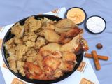 Crispy Mix Fattah With Chicken Shawarma