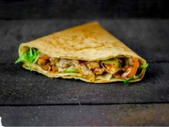 Chicken shawarma crepe