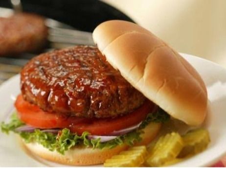 Plain Beef Burger Sandwich