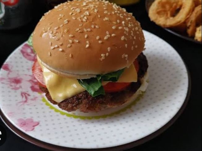 Cheese Beef Burger Sandwich