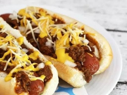 Hot Dog With Cheese Sandwich
