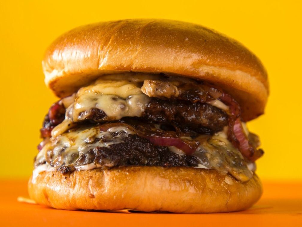 Mushroom Smashed Burger