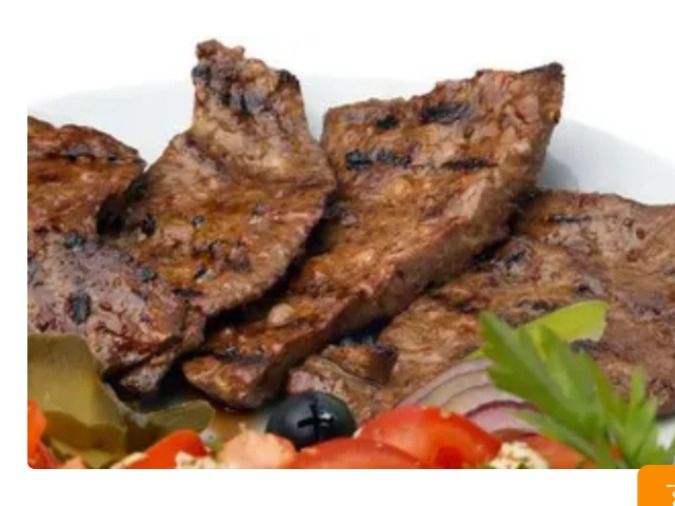 Grilled veal liver
