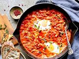 red beans with eggs