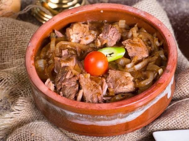 Onion With Meat Casserole