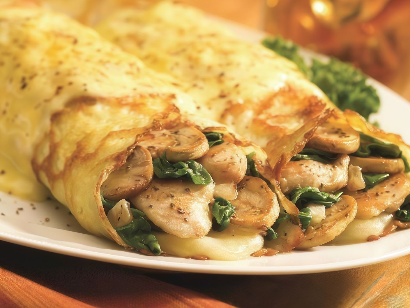 French Mushroom Crepe