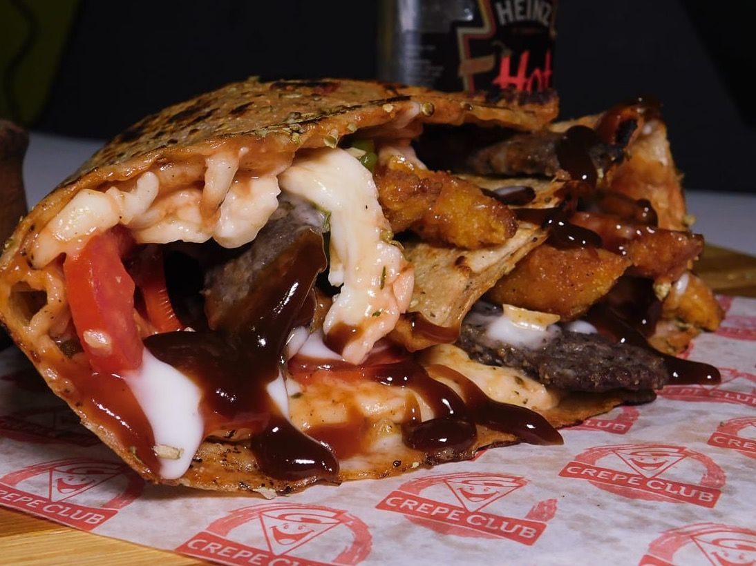 Beef Burger Crepe