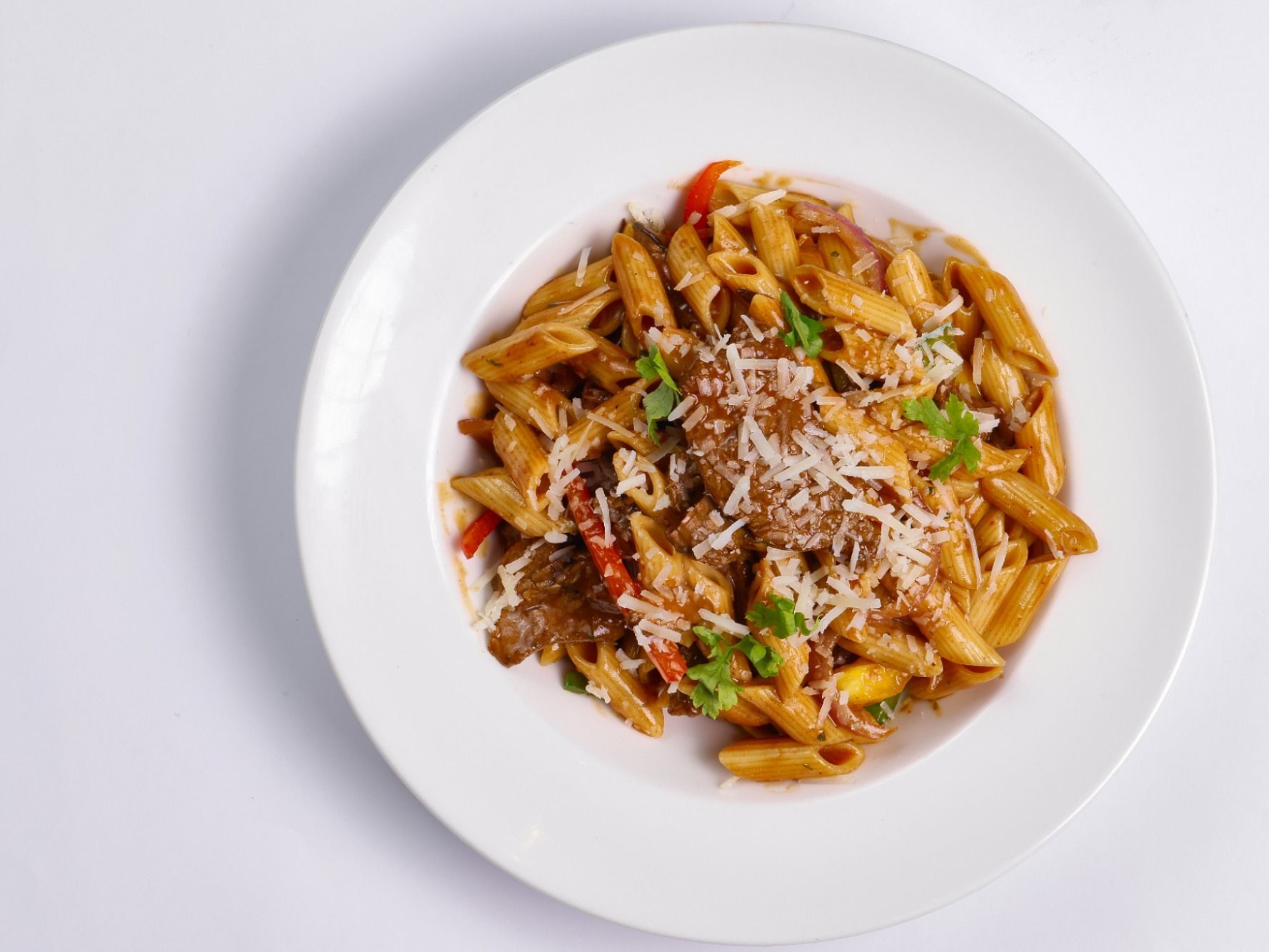 Beef Brown Sauce Fettuccine Pasta