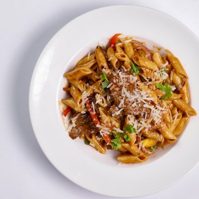 Beef Brown Sauce Fettuccine Pasta