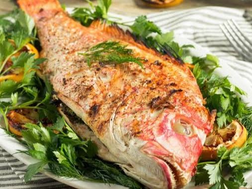 Grilled Coral Fish With Radah