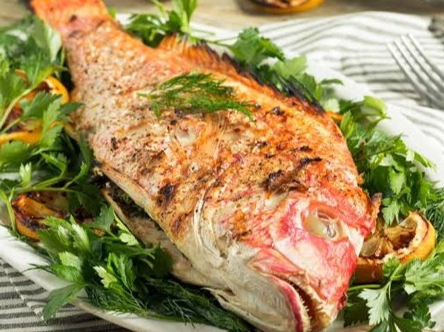 Grilled Coral Fish With Radah