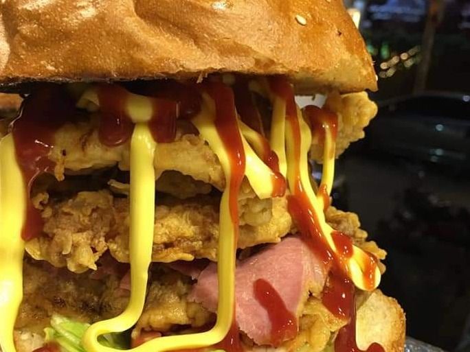 Double Chicken Burger