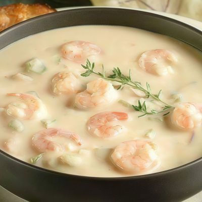 Shrimp With Peel Soup.