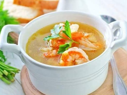 Large Shrimp With Peel Soup