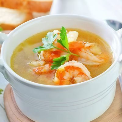Shrimp With Peel Soup