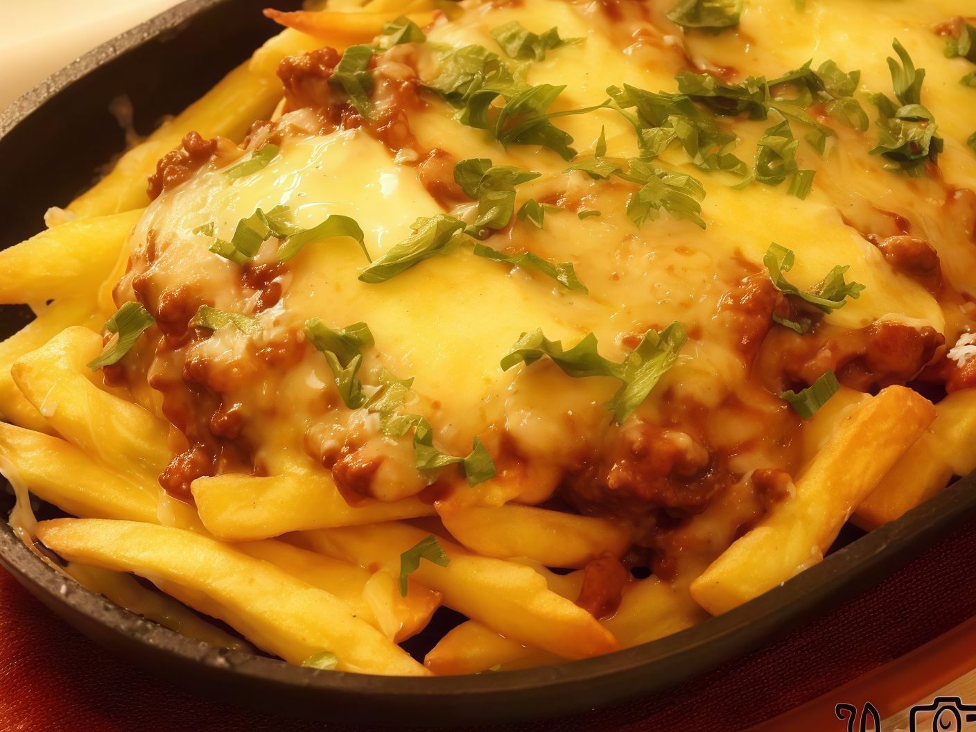Texas fries with cheese