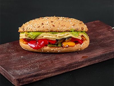 Spicy Veggie Halloumi Sandwich