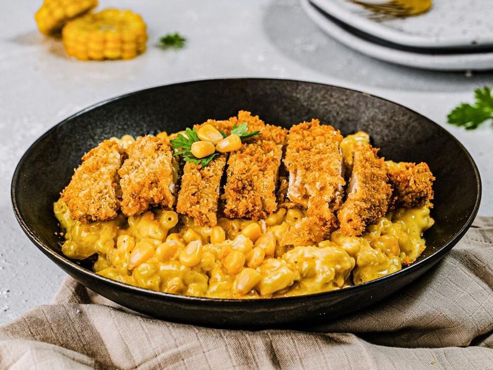 Corn Chicken Mac N' Cheese