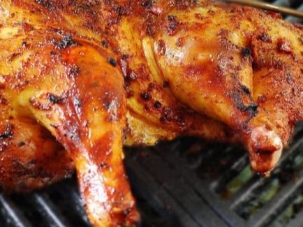 Charcoal grilled chicken