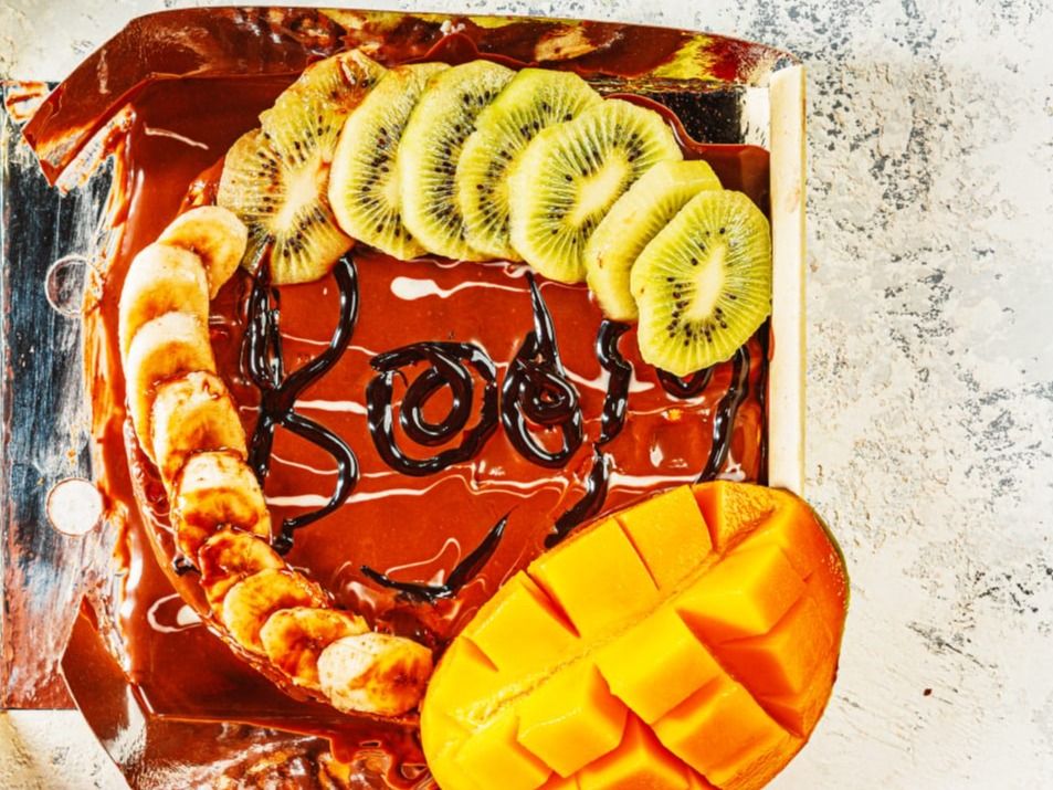 Nutella and Fruits Waffle