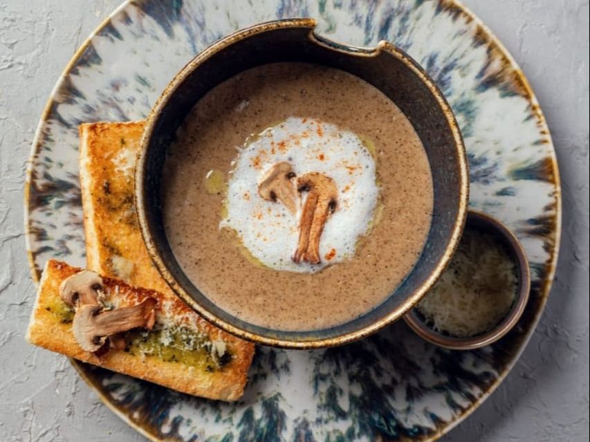 Mushroom Cappuccino Soup