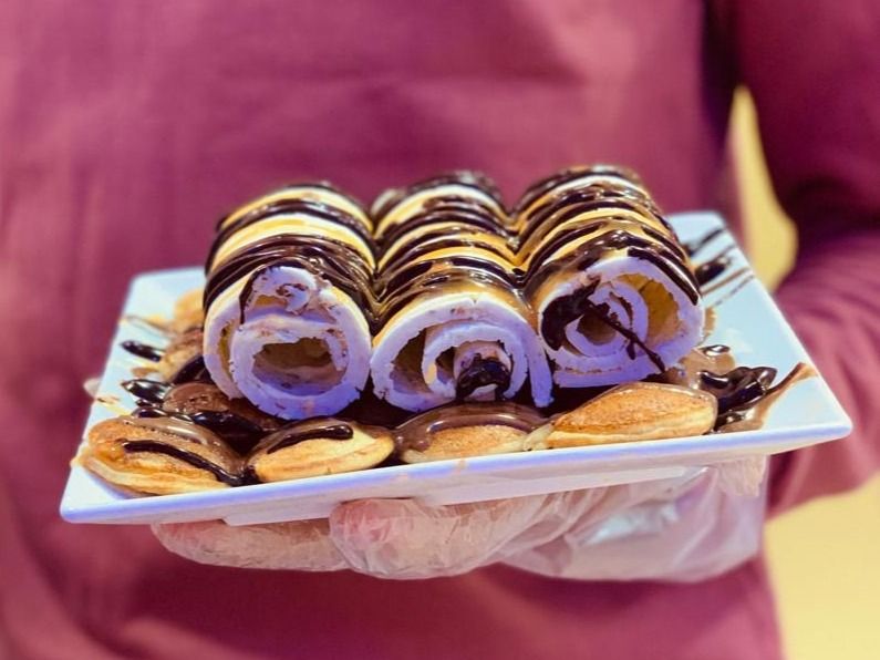Ice roll pancake