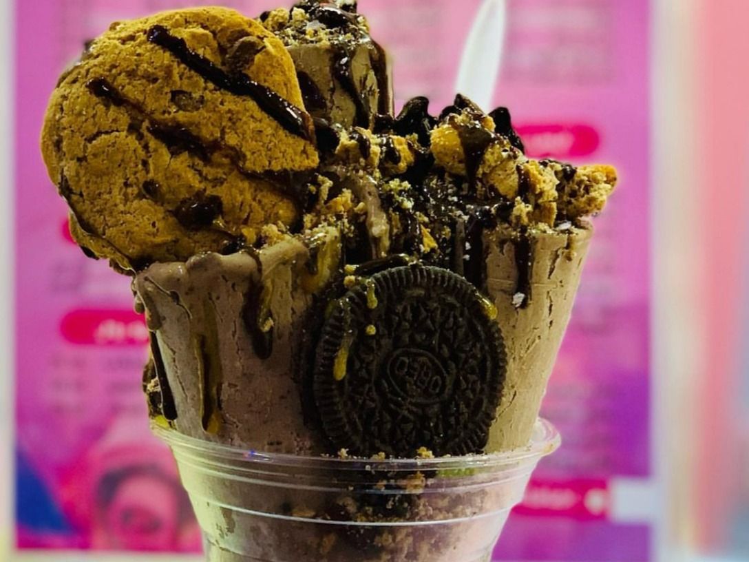 Ice chocolate cookies