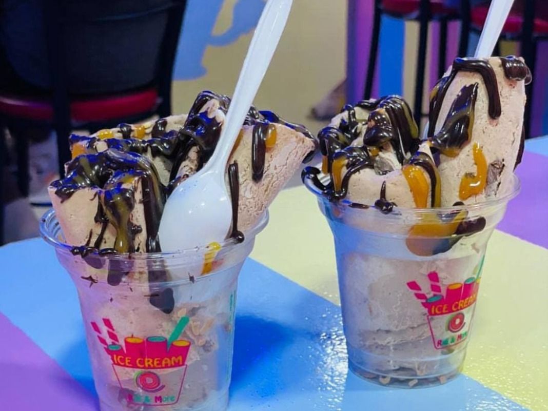 Ice chocolate twix
