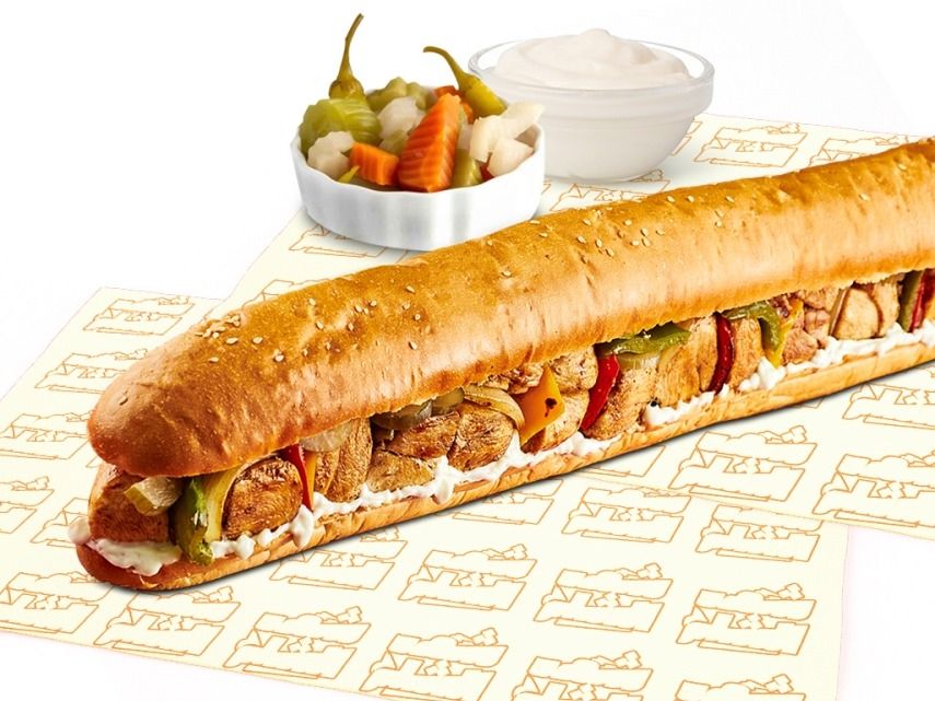 El Hadaba Shish Tawook French sandwich