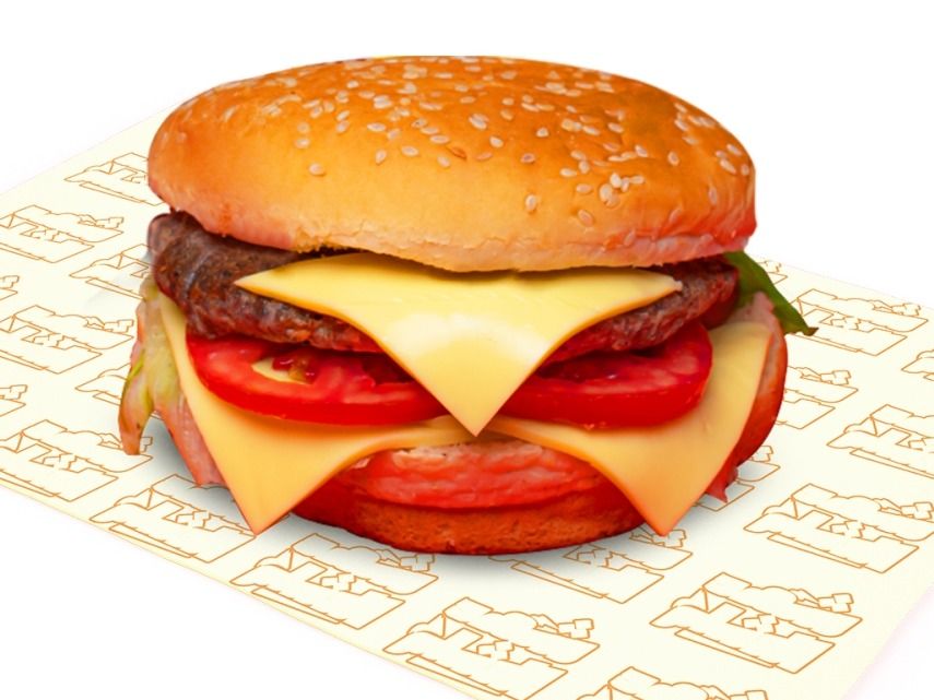 Cheese burger sandwich
