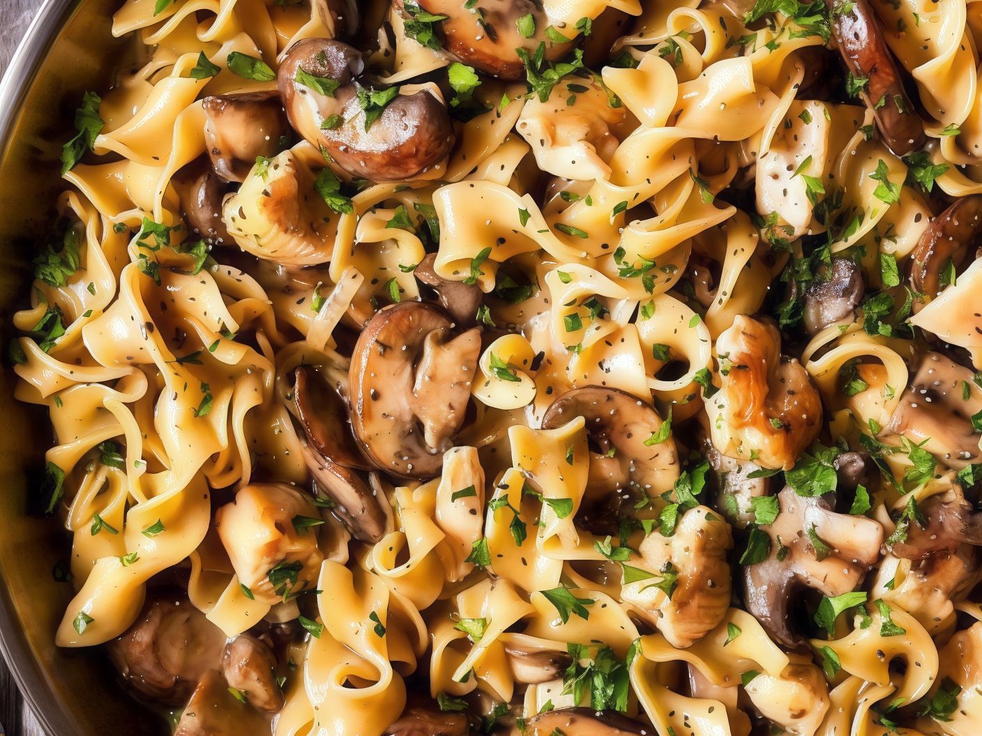 Brown Mushroom Pasta